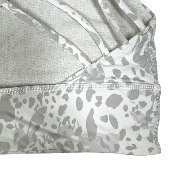 Lululemon | Free to Be High-Neck Longline Bra | 8 | Cheetah Camo Antique White - Picture 11 of 16